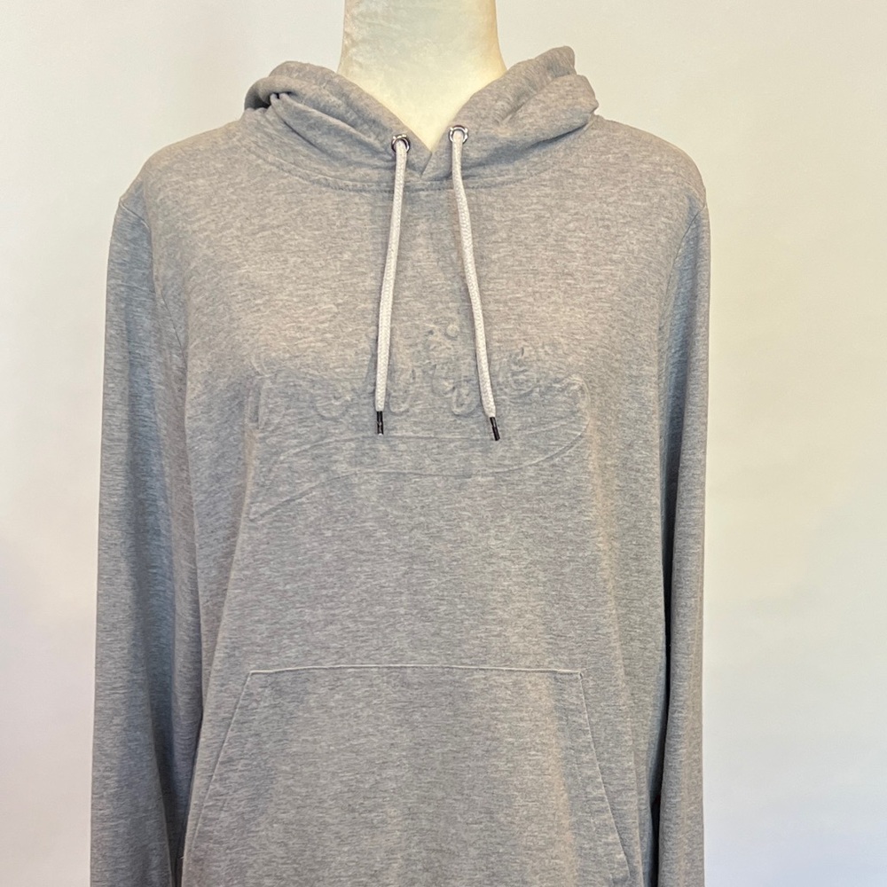 WLSS049 Tommy Hilfiger Women’s Gray Hoodie with embossed lettering